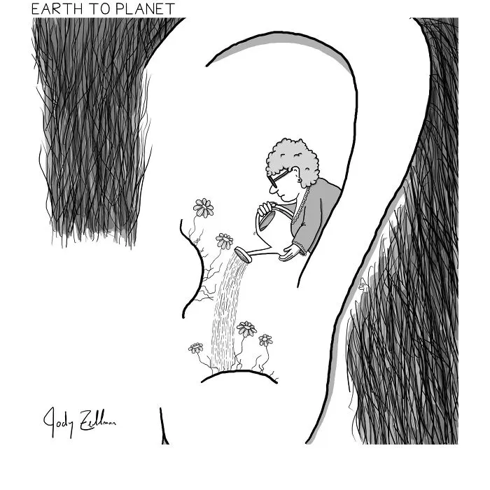 "Earth To Planet": 27 New Humorous Comics By Jody Zellman To Boost Your Mood