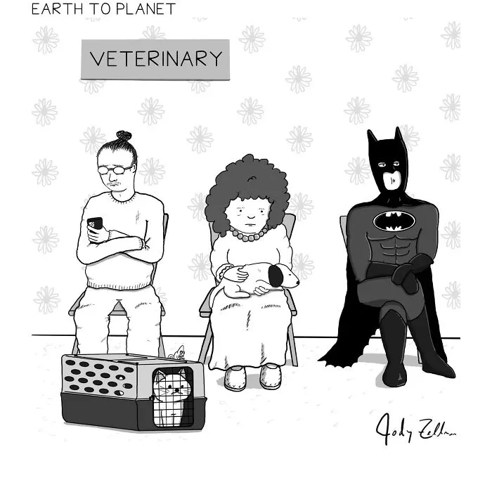 "Earth To Planet": 27 New Humorous Comics By Jody Zellman To Boost Your Mood