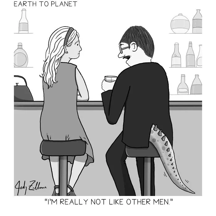"Earth To Planet": 27 New Humorous Comics By Jody Zellman To Boost Your Mood