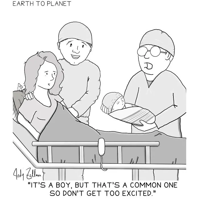 "Earth To Planet": 27 New Humorous Comics By Jody Zellman To Boost Your Mood