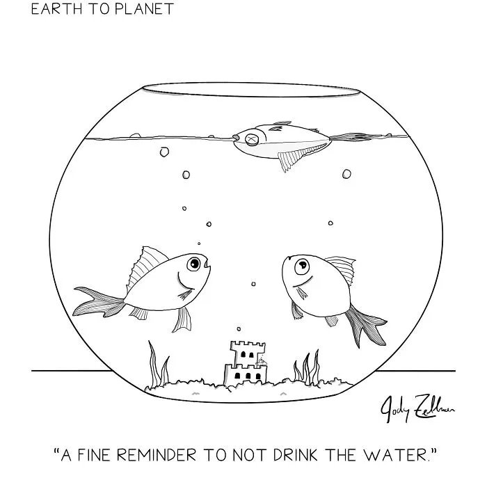 "Earth To Planet": 27 New Humorous Comics By Jody Zellman To Boost Your Mood