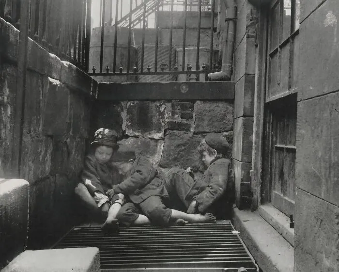 Sleeping, Homeless Children, 1890s