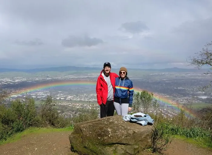 My Wife Was Wearing The Right Jacket At The Right Time. Pleasanton Ridge, Ca