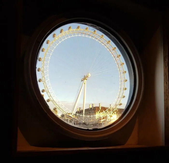 I Picture I Took Of The London Eye Through The Window On A Boat On The Thames