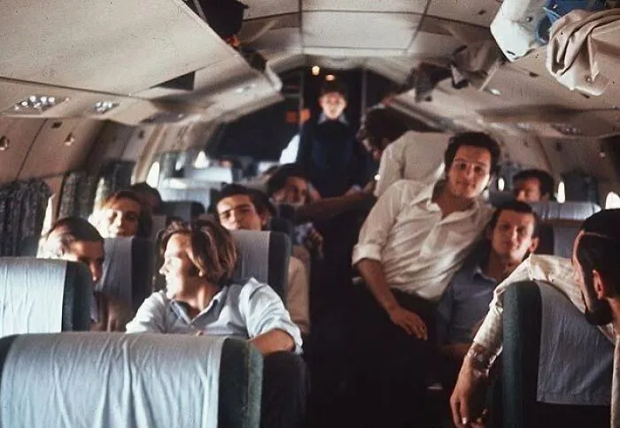 La última foto tomada a bordo del desafortunado vuelo 571