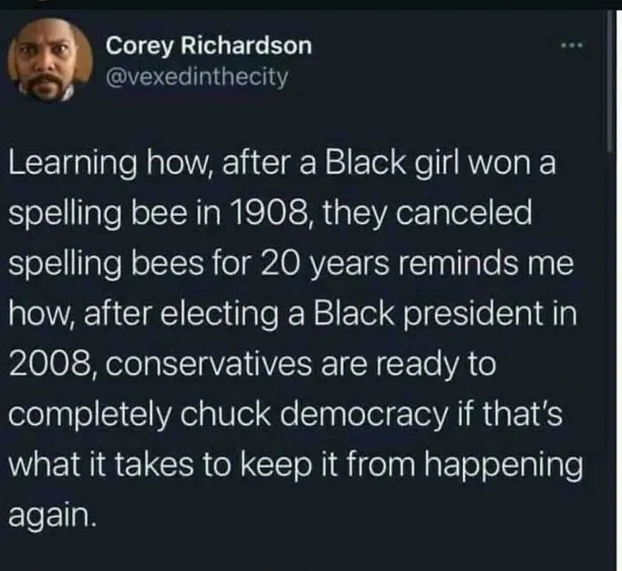 1908: Cancel The Bee. 2008: Cancel Democracy