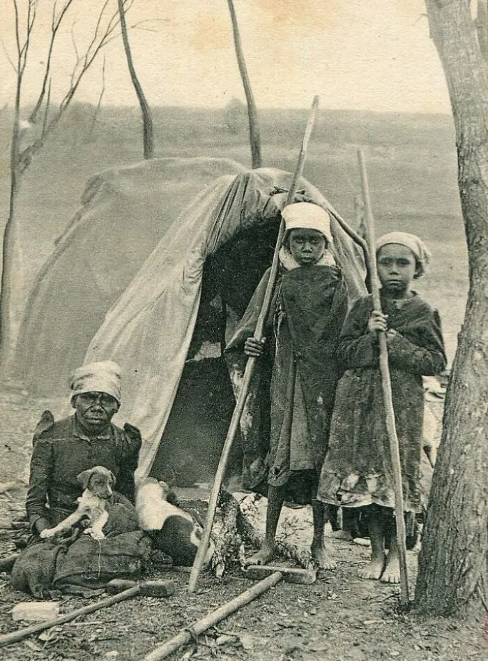 Aboriginal Mia-Mia - Temporary Shelter Of The Australian Aborigines, In Albany, West Australia, 1906