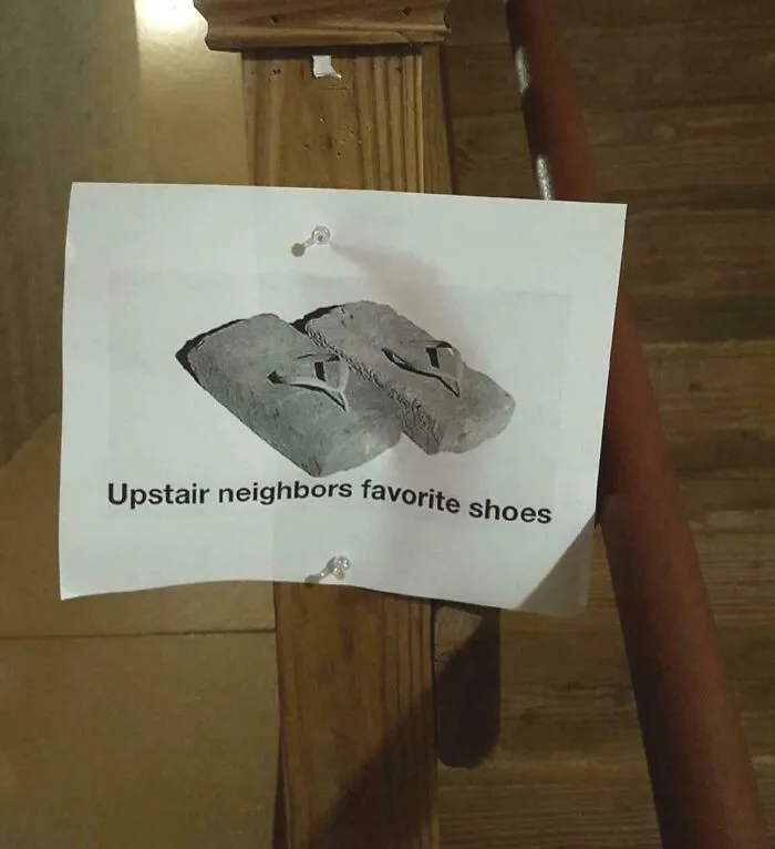 Los zapatos favoritos de los vecinos de arriba