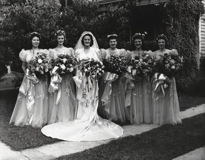 Mary Joynes Scott & Wedding Party - 1941