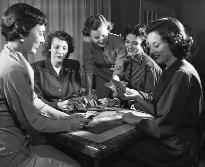Women Playing Bridge In Tallahassee, Florida