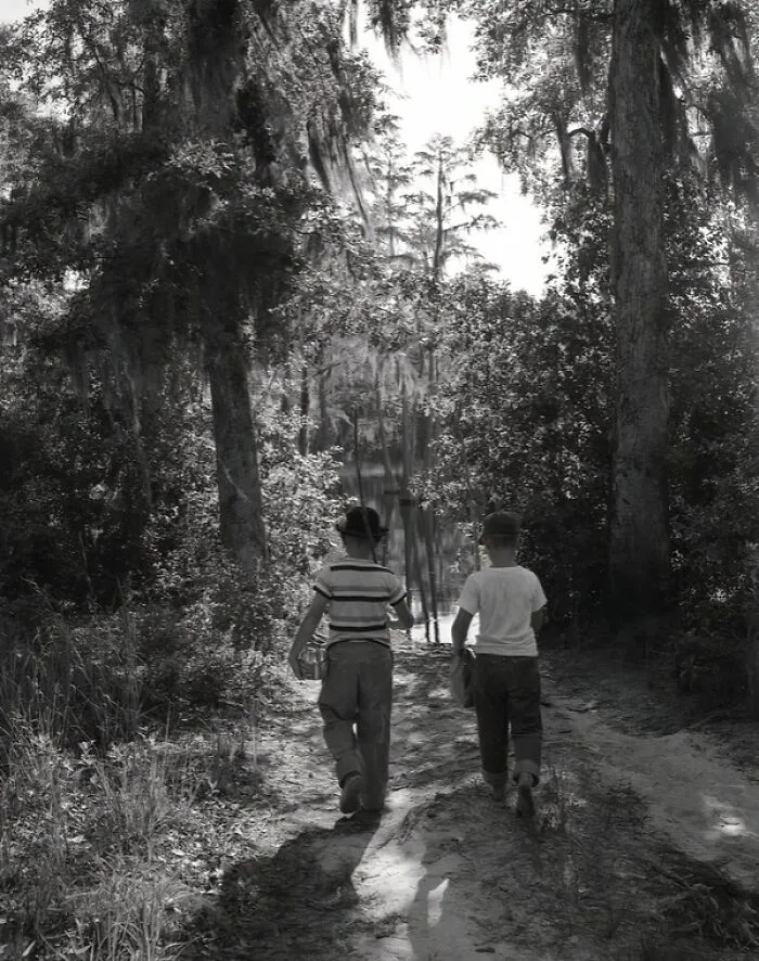 Jerry Ingram, Left, And Ernest Smith Going Fishing