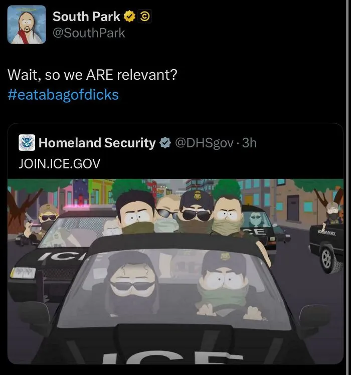 To Use South Park's Satire As An Ice Recruitment T**l