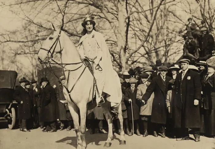 Inez Milholland Boissevain Preparing To Lead The Suffrage Parade In Washington, D.C., 1913