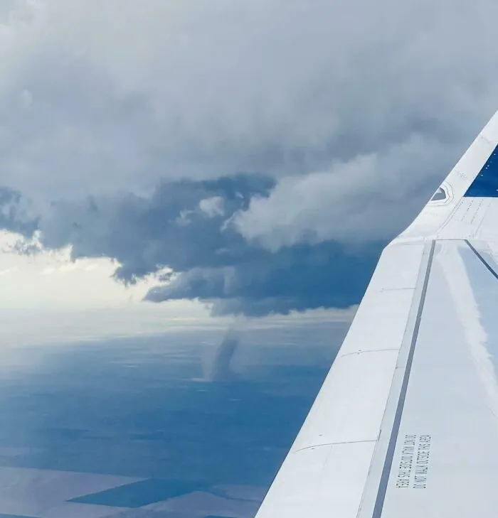 Denver Airport Tornado From Takeoff