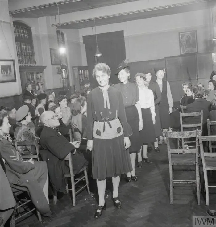 Pupils Of A London County Council Dressmaking Class Hold A Fashion Parade To Show Their Friends And Family What They Have Learnt