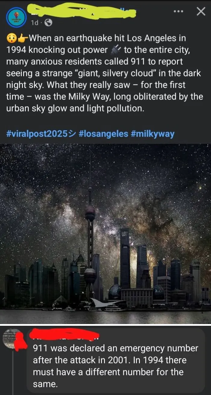 Screenshot of a social media post correcting a misconception, highlighting overconfident know-it-alls online.