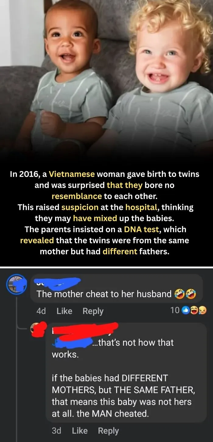 Two toddlers sitting on a couch illustrating a story shared in an online group shaming overconfident know-it-alls.