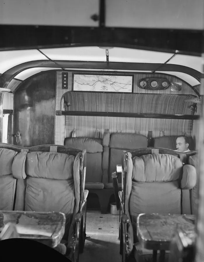 Imperial Airways Ltd., On The Sea Of Galilee And At Semakh. Flying Boats's Passenger Cabin, 1931