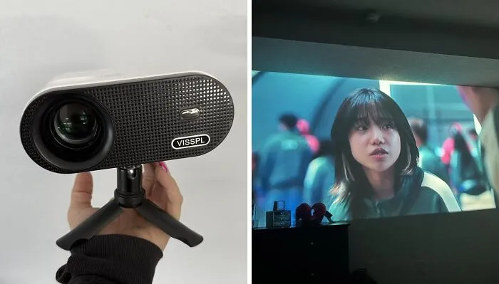 You Can Finally Stop Forcing Your Friends To Huddle Around A Tiny Laptop For Movie Night Like It's A Digital Campfire With A <a Style="Display:inline;" Href="Https://Www.amazon.com/Projector-Bluetooth-Visspl-Portable-Compatible/Dp/B0cyznf3dy?ie=utf8&th=1&linkcode=ll1&tag=bppanther-20&linkid=8f0d5d4bf6ec9953c25e7488b6f2c45a&language=en_us&ref_=as_li_ss_tl" Target="_blank">  <span Style="Font: Inherit; Color: #d74b1f;"> Mini Projector With WiFi And Bluetooth </Span>