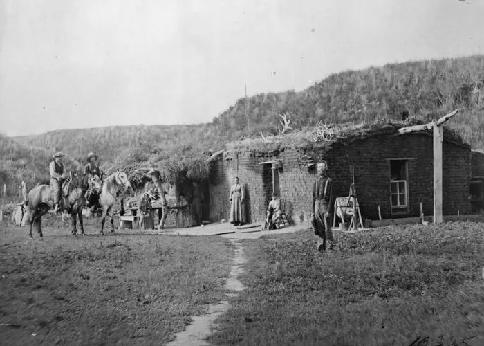 Sod And Mud Home, 1887