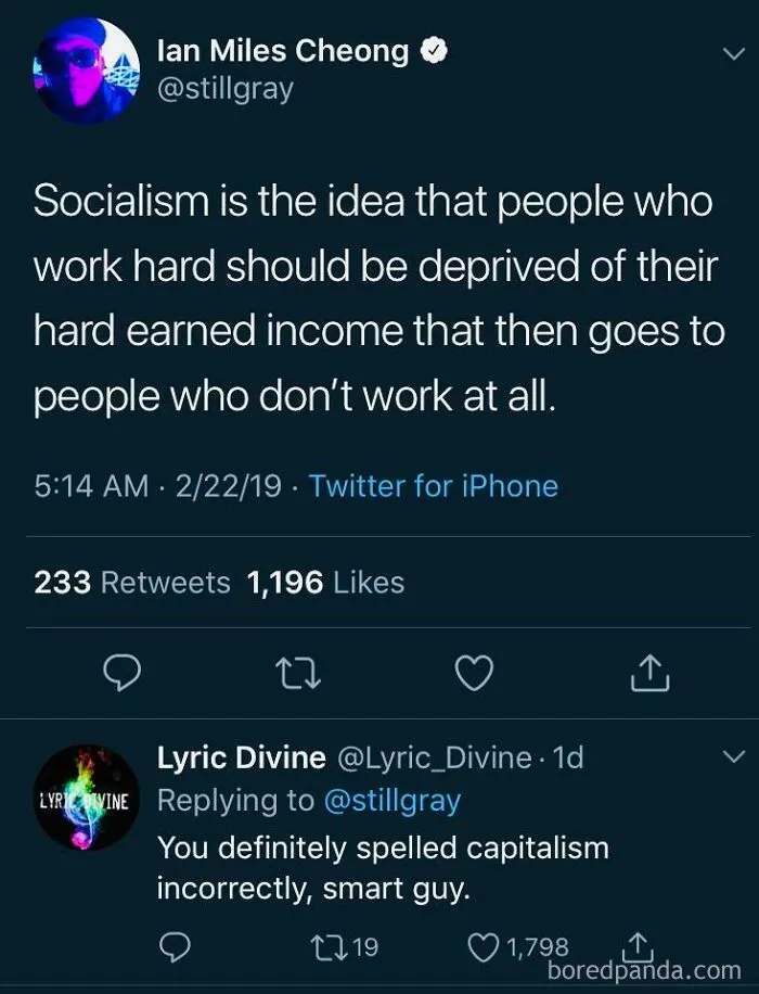  "YoU mIsSpElLeD CaPiTaLiSm!" 