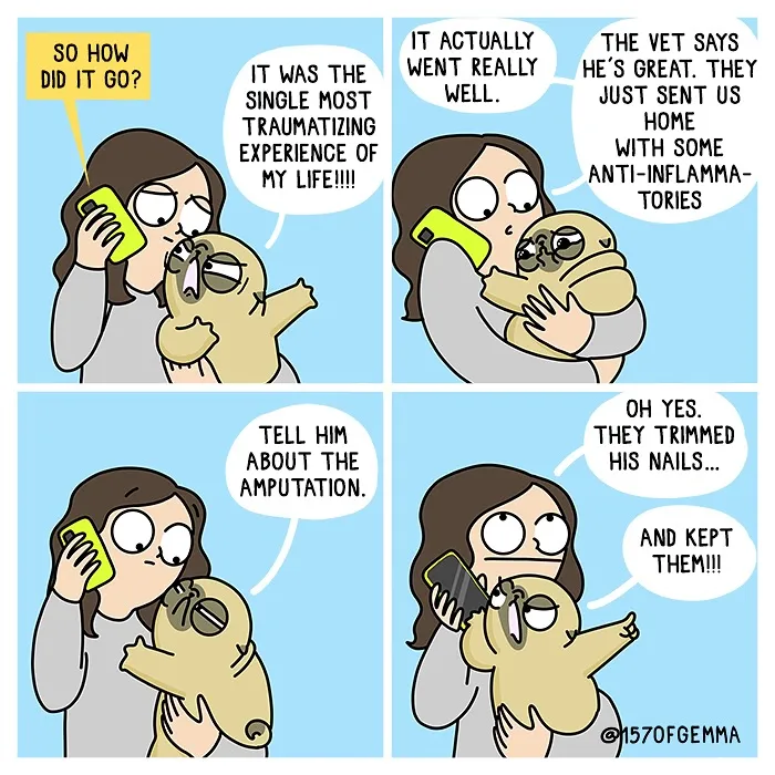 Mochi The Pug Is Back With His Family For More Funny Comics By Gemma Gené (23 New Pics)