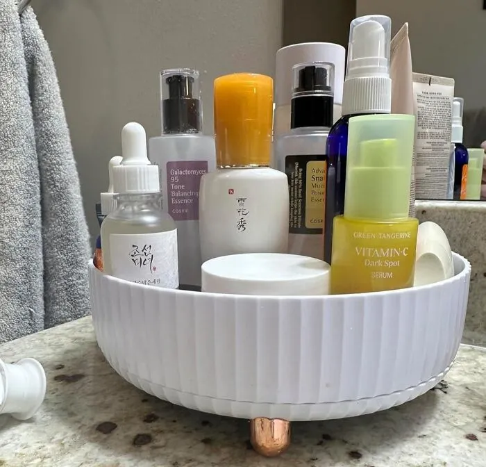 That Frantic, Daily Scavenger Hunt For The One Lipstick You Actually Want To Wear Is About To Be Replaced By A Calm, Controlled Spin Of A <a Style="Display:inline;" Href="Https://Www.amazon.com/Funest-Organizer-Rotating-Cosmetic-Capacity/Dp/B0b1cs1jpf?ie=utf8&linkcode=ll1&tag=bpgazelle-20&linkid=ecbe00987c5b867b0f589ec984c99ddf&language=en_us&ref_=as_li_ss_tl" Target="_blank"> <span Style="Font: Inherit; Color: #d74b1f;"> Rotating Makeup And Perfume Organiser </Span>