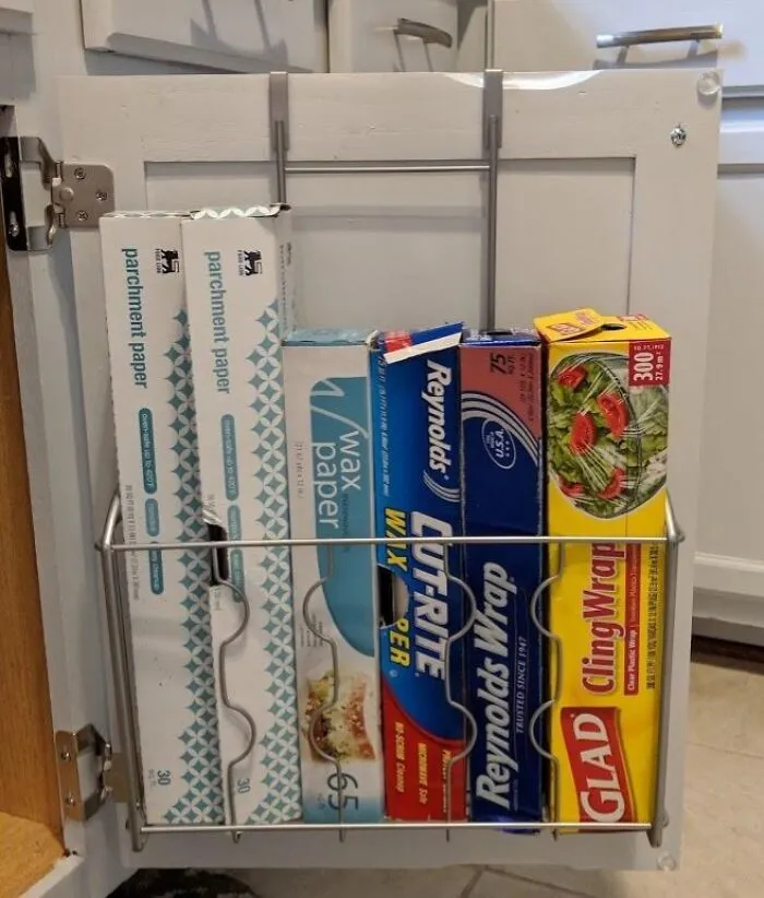 That Sad, Empty Space On The Inside Of Your Cabinet Door Is Basically A Freeloader In Your Tiny Room, So Give It A Job Holding Your Stuff With An <a Style="Display:inline;" Href="Https://Www.amazon.com/Simplehouseware-Cabinet-Organizer-Holder-Silver/Dp/B01lxkkvpk?ie=utf8&th=1&linkcode=ll1&tag=bpgazelle-20&linkid=ebe47465af5118028f677dff65756b0b&language=en_us&ref_=as_li_ss_tl" Target="_blank"> <span Style="Font: Inherit; Color: #d74b1f;"> Over The Cabinet Door Organiser </Span>