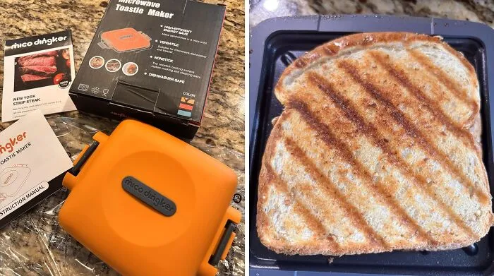 The Sheer Disbelief On Your Roommate's Face When You Pull A Crispy, Non-Soggy Grilled Cheese Out Of The Microwave Will Be Worth The Price Of This <a Style="Display:inline;" Href="Https://Www.amazon.com/Microwave-Removable-Non-Stick-Microwavable-Technology/Dp/B0dzgntmgc?ie=utf8&th=1&linkcode=ll1&tag=bpdog-20&linkid=35bc04eebbfe9eeaf58471bcb1974602&language=en_us&ref_=as_li_ss_tl" Target="_blank">  <span Style="Font: Inherit; Color: #d74b1f;"> Microwave Toastie Sandwich Maker </Span> Alone