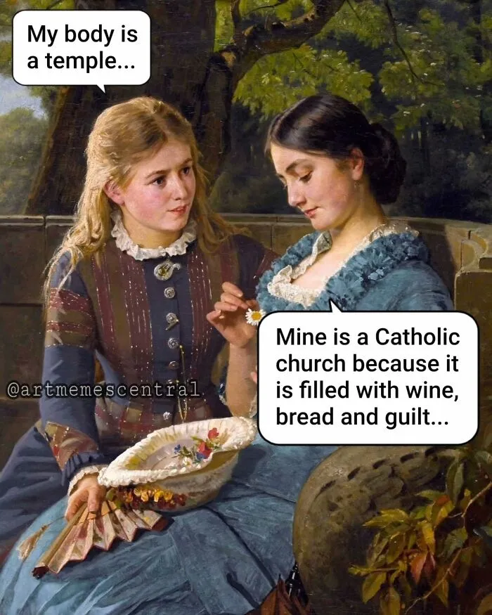 50 Classical Paintings Turned Into Hilarious Memes By "Art Memes Central" (New Pics)