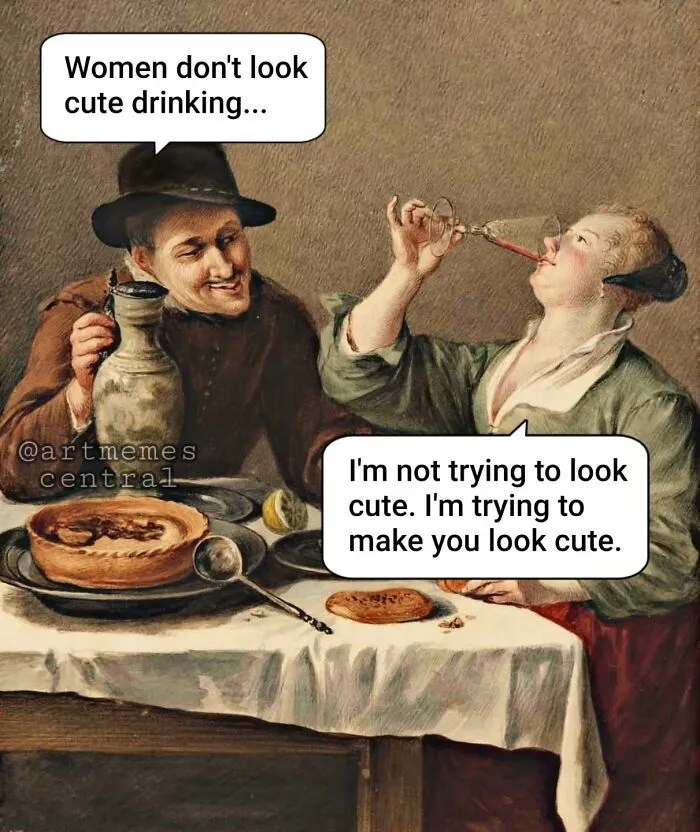 50 Classical Paintings Turned Into Hilarious Memes By "Art Memes Central" (New Pics)