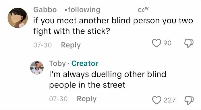 50 Diabolical, Unhinged And Funny Questions This Blind Guy Answered About Himself