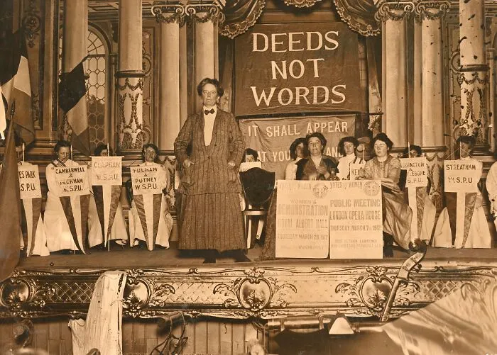 Unidentified Speaker At A Womens Social And Political Union (WSPU) Meeting, 1912