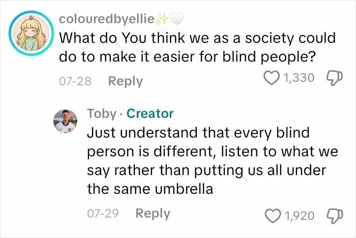 50 Diabolical, Unhinged And Funny Questions This Blind Guy Answered About Himself