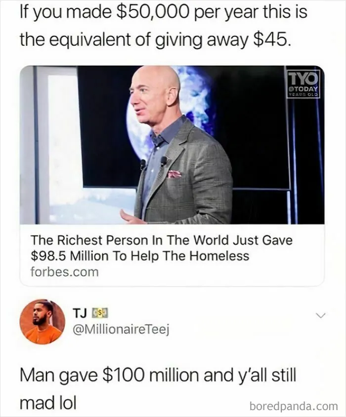 He Should Be Forced To Give Away More!
