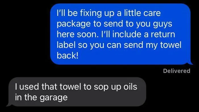 I Left A Towel At My Brother’s House