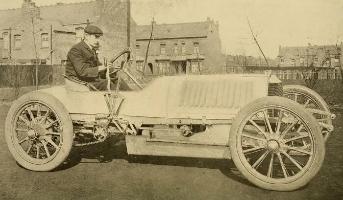 "Automobile Equipped With Roussel Elastic Spoke Wheels Made By Mm. Cadignan & Cie.", Paris, France, Circa 1890s