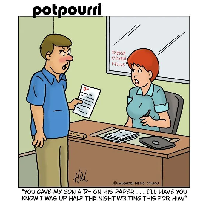 50 New One-Panel Comics Filled With Humor And Silly Situations By ‘Laughing Hippo Studio’