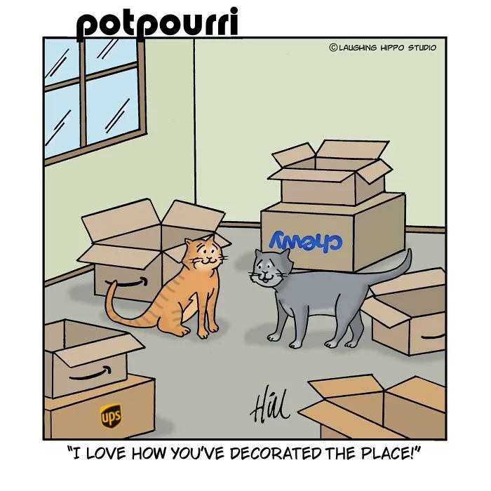 50 New One-Panel Comics Filled With Humor And Silly Situations By ‘Laughing Hippo Studio’