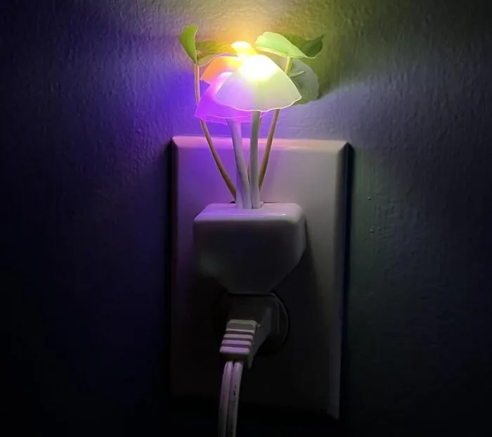 Your Bedroom Can Finally Achieve Its Full-On Enchanted Forest Aesthetic With Some Glowing <a Style="Display:inline;" Href="Https://Www.amazon.com/Sensor-Night-Light-Changing-Mushroom/Dp/B00re0m1o2?ie=utf8&linkcode=ll1&tag=bpyak-20&linkid=a227c2ea0975fc4062cfdef6abd999b6&language=en_us&ref_=as_li_ss_tl" Target="_blank">  <span Style="Font: Inherit; Color: #d74b1f;"> Mushroom Night Lights </Span>