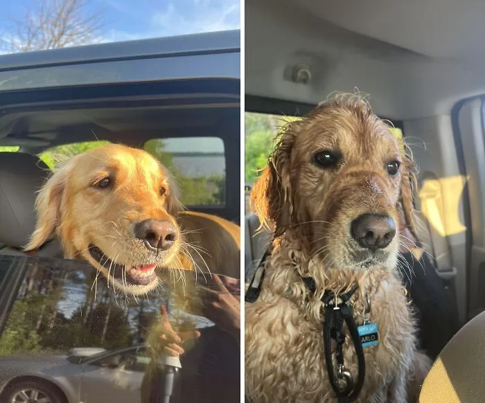 Antes y después de ir a la playa