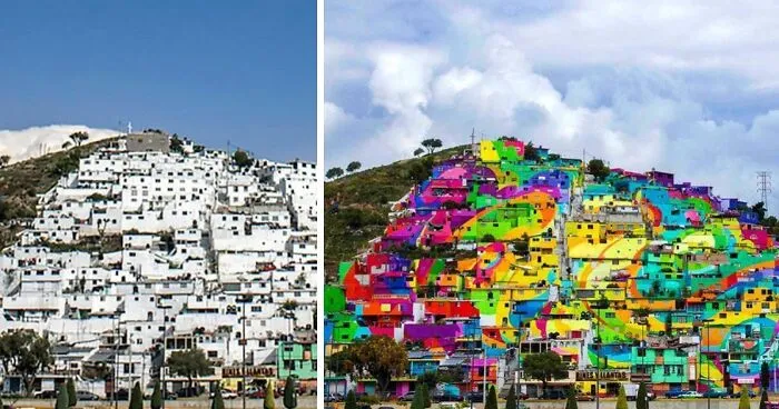 Before And After: Graffiti Commissioned By Local Government In Pachuca, Mexico