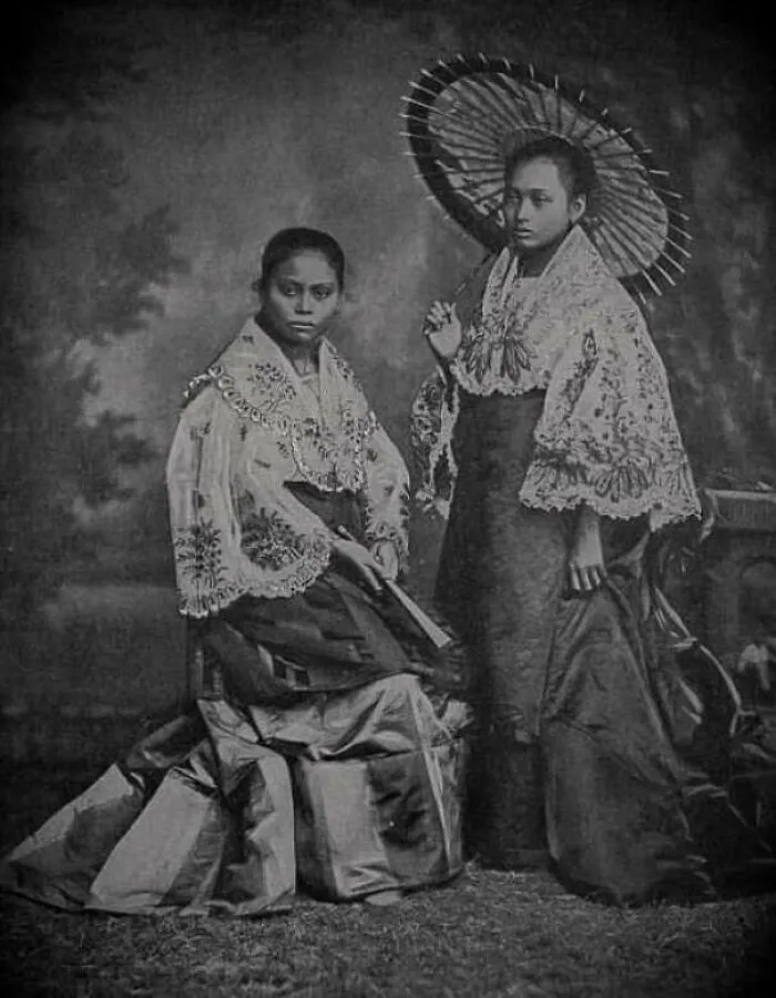 Upper Class Tagalog Women, Philippines, 1890s