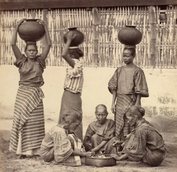 Filipina Women, Pampanga, Philippines, Circa 1890s