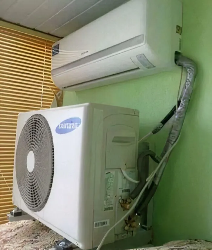 Pregunto si instalé mi aire acondicionado correctamente, ya que este es un trabajo que hice yo mismo. La temperatura está a 17 °C, pero la casa cada vez se calienta más.