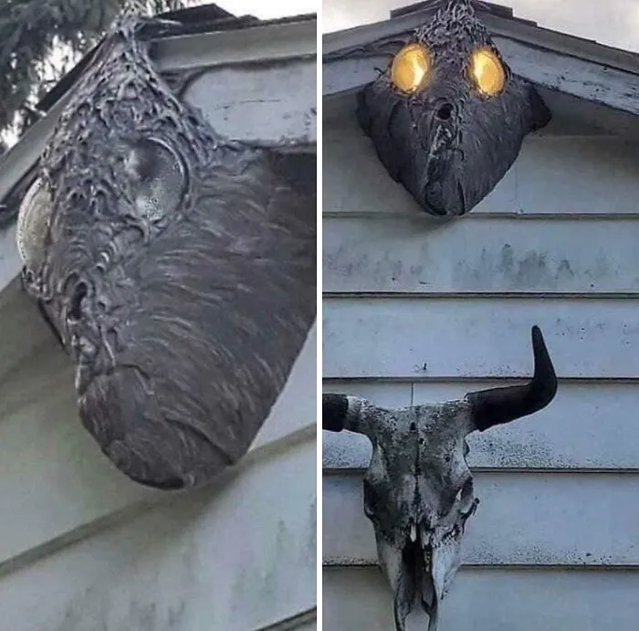 Nido de avispas alrededor de los focos