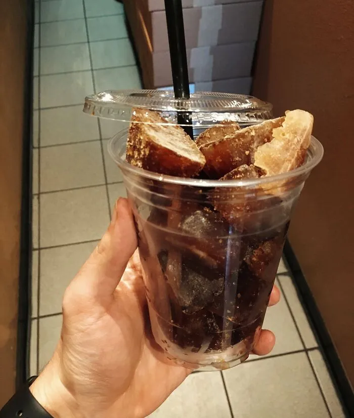 Our Local Coffee Shop Uses Frozen Coffee Cubes For Iced Coffee