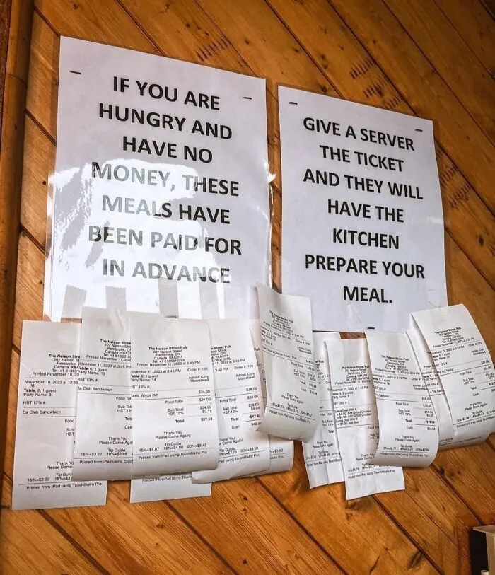 On The Wall In A Restaurant In Pembroke, Ontario. Hope It Inspires More Restaurants To Follow Suite