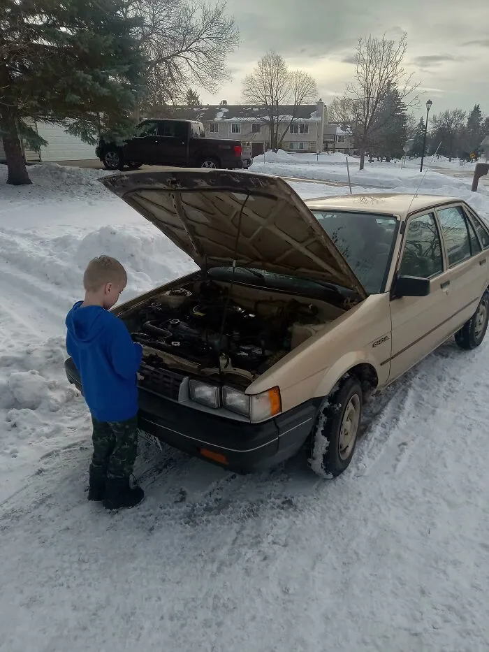 There Is A Young Autistic Gentleman In My Neighborhood That Likes To Come Over About Twice A Week And Look At My Old Car. Apparently The Only Time He Speaks Is When He's Around My Car
