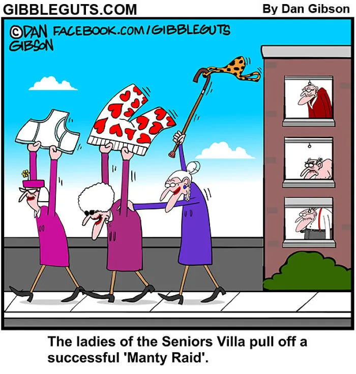 40 Hilarious One-Panel Comics About Aging, Drawn By Dan Gibson Of "Gibbleguts"